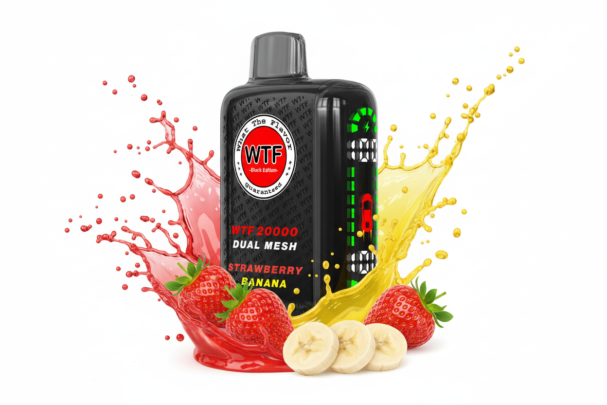 WTF BAR BLACK EDITION- STRAWBERRY BANANA