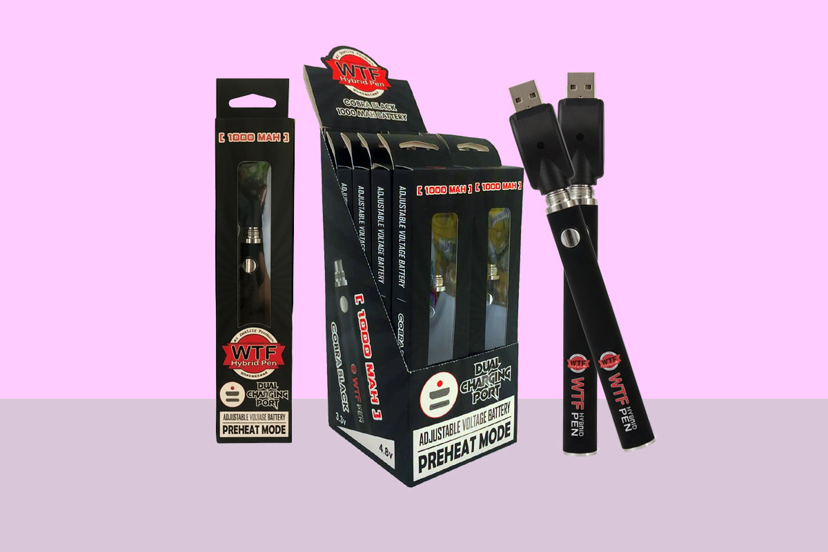 WTF 510 THREAD BATTERY- BLACK COLOR