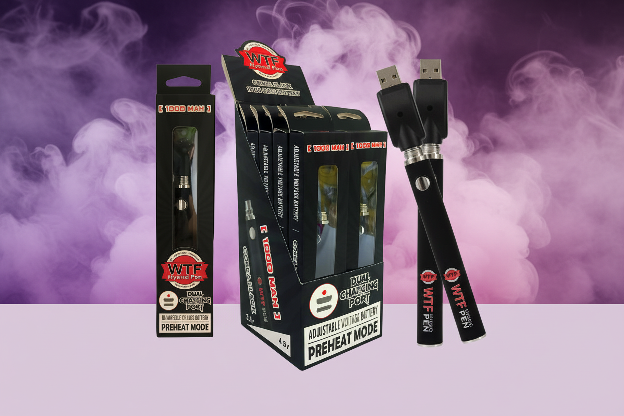 WTF 510 THREAD BATTERY- BLACK COLOR