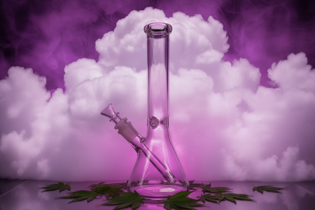 WTF BONG- 12 INCH TALL BEAKER-B2