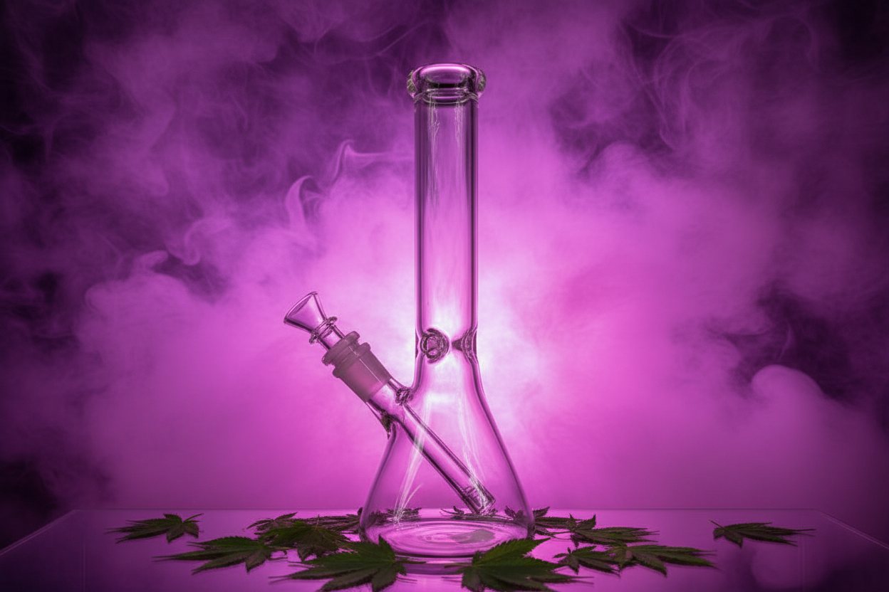 WTF BONG- 12 INCH TALL BEAKER-B2