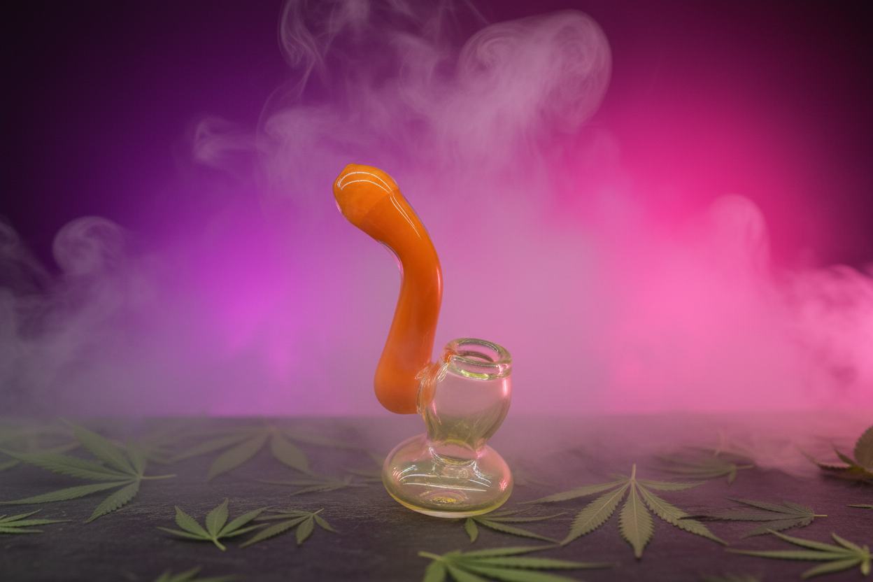 WTF GLASS BUBBLER- B1- 6 INCHES