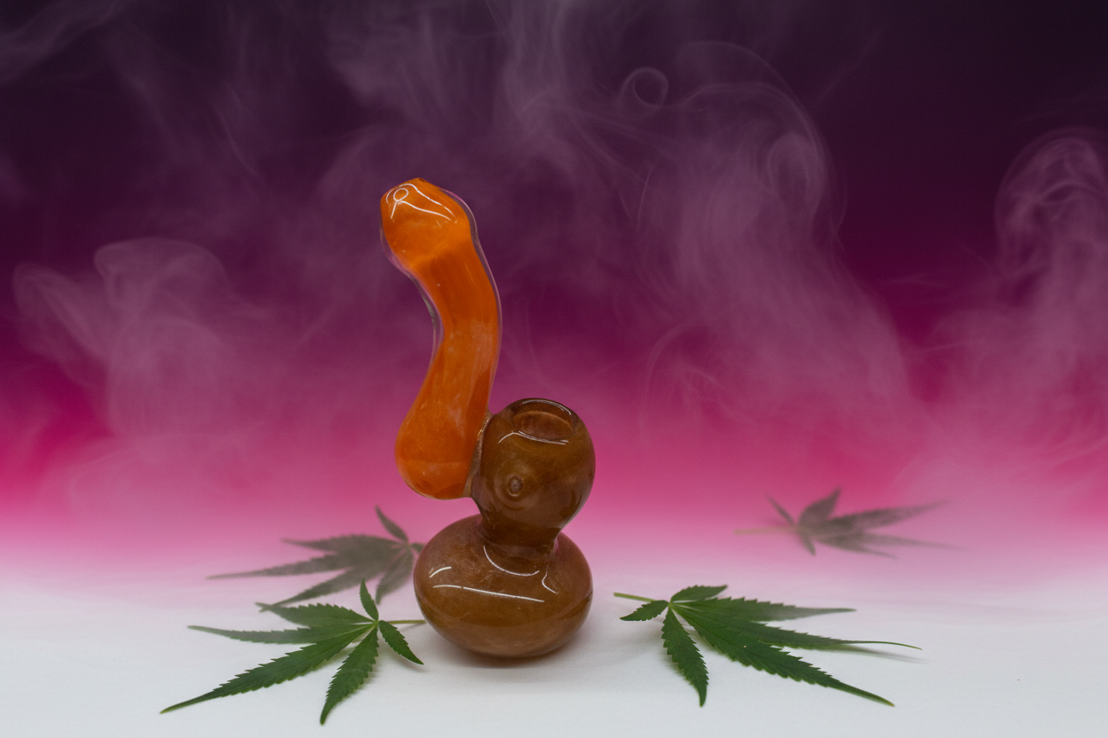 WTF GLASS BUBBLER- B1- 6 INCHES