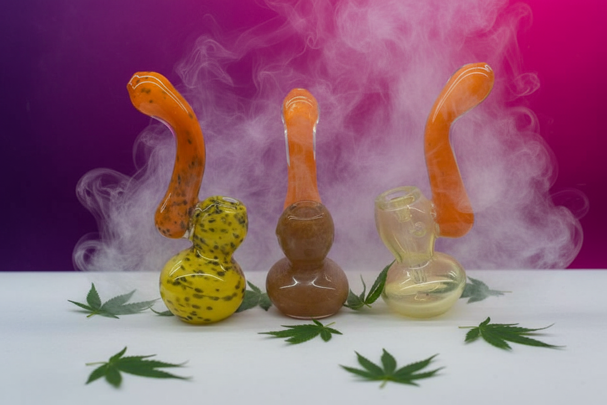 WTF GLASS BUBBLER- B1- 6 INCHES