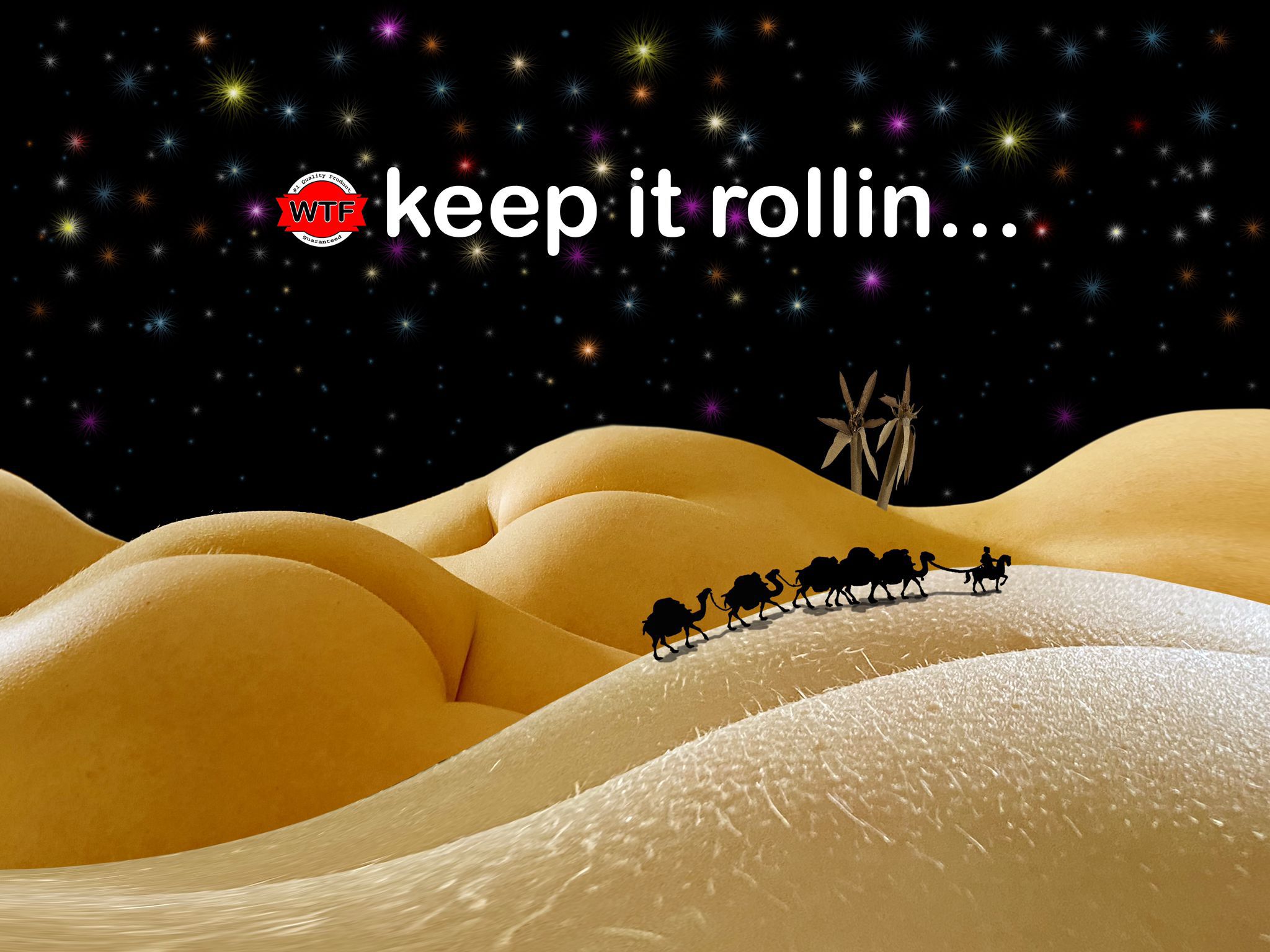 WTF ROLLING TRAY- HUMAN BODY ART SERIES- ASS